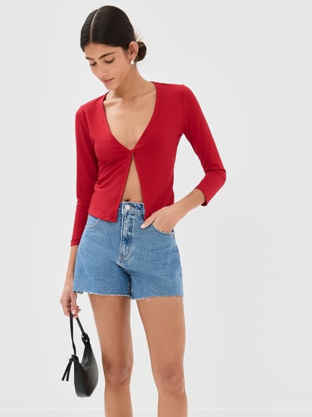 Reformation Janine Knit Cardigan | Size S | Lipstick Red